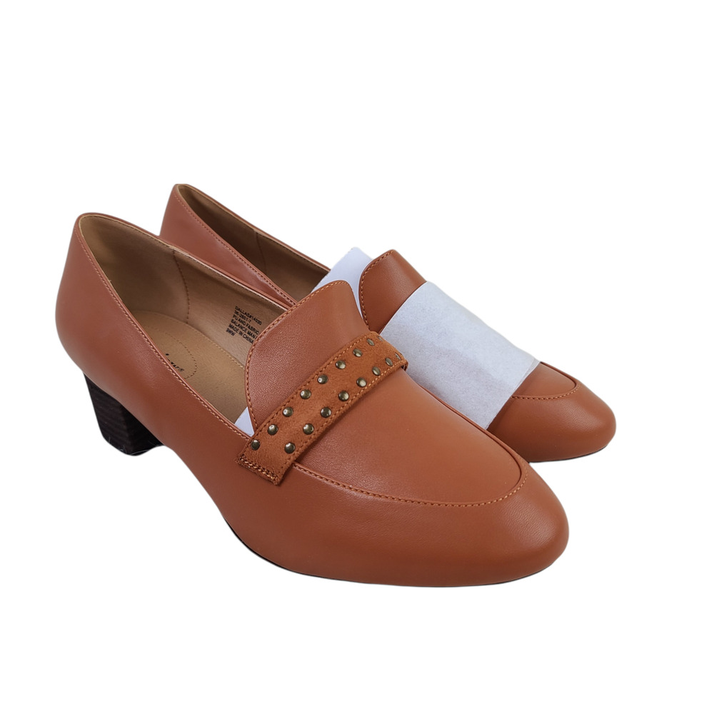 Comfortview Dallas Antique Cooper Slip On Loafers Sz 8 New